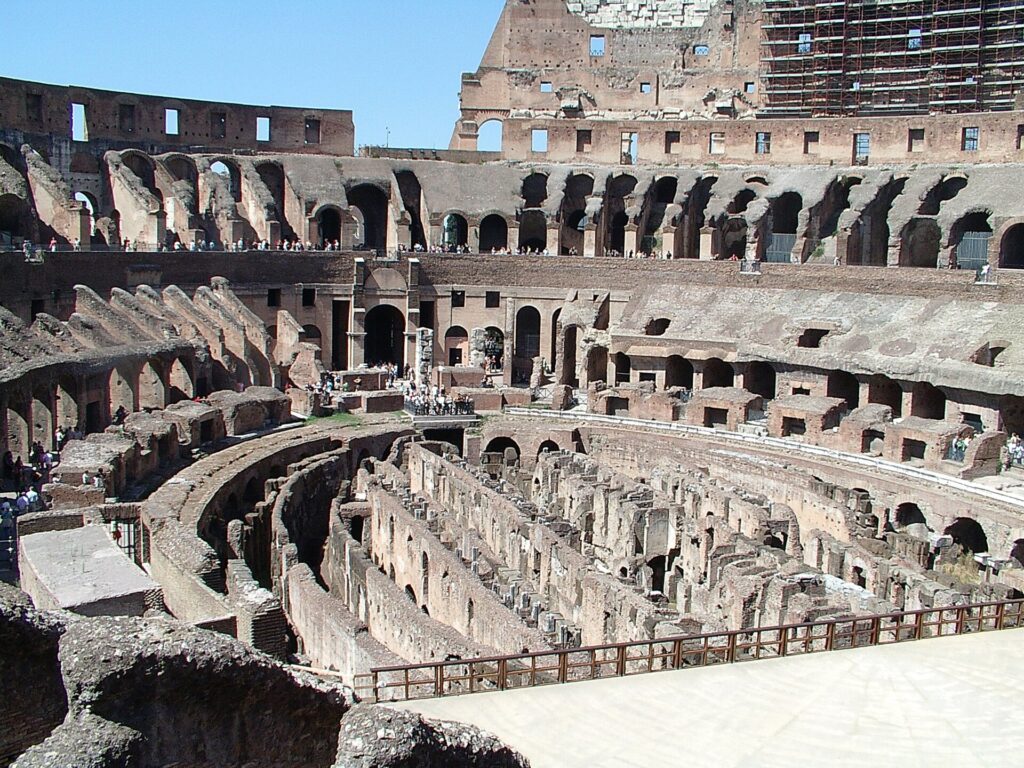 Stewards Of The Mysteries Of God 1 The interior of the Roman Colosseum, showing its ruined tiers of seating