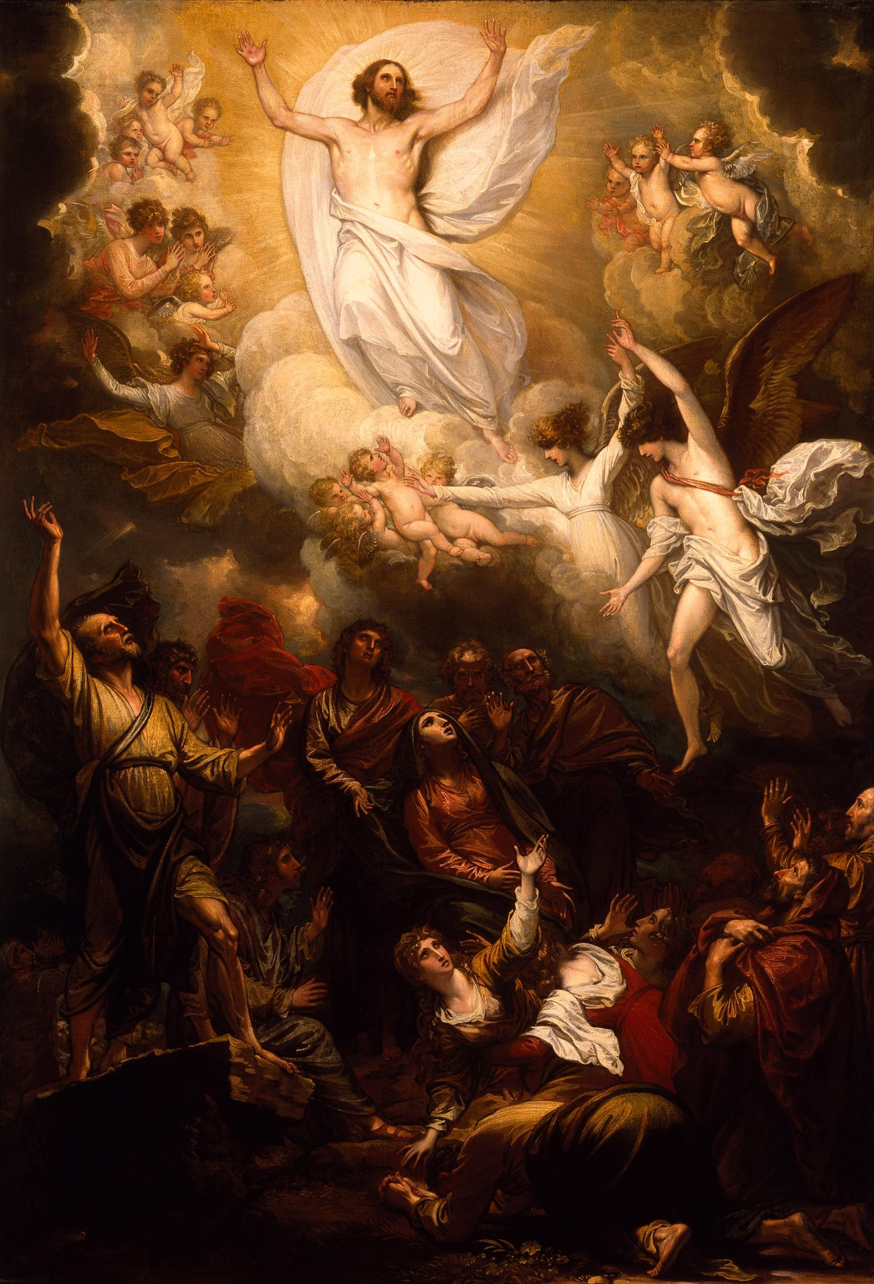 Ye Shall Receive Power 1 Benjamin West’s The Ascension — Christ rising into the clouds as the apostles watch from below