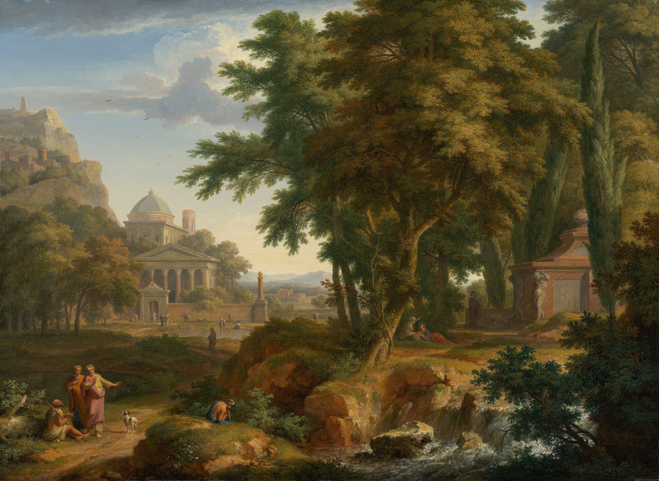 The Prince Of Life 1 Jan van Huysum’s Arcadian Landscape with Saints Peter and John Healing the Lame Man