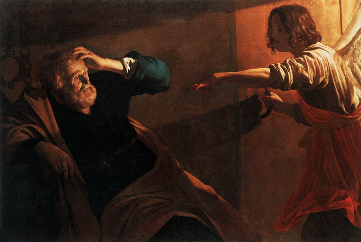 Arise Up Quickly 1 Gerard van Honthorst’s The Liberation of St. Peter — the angel leading Peter past the sleeping guards