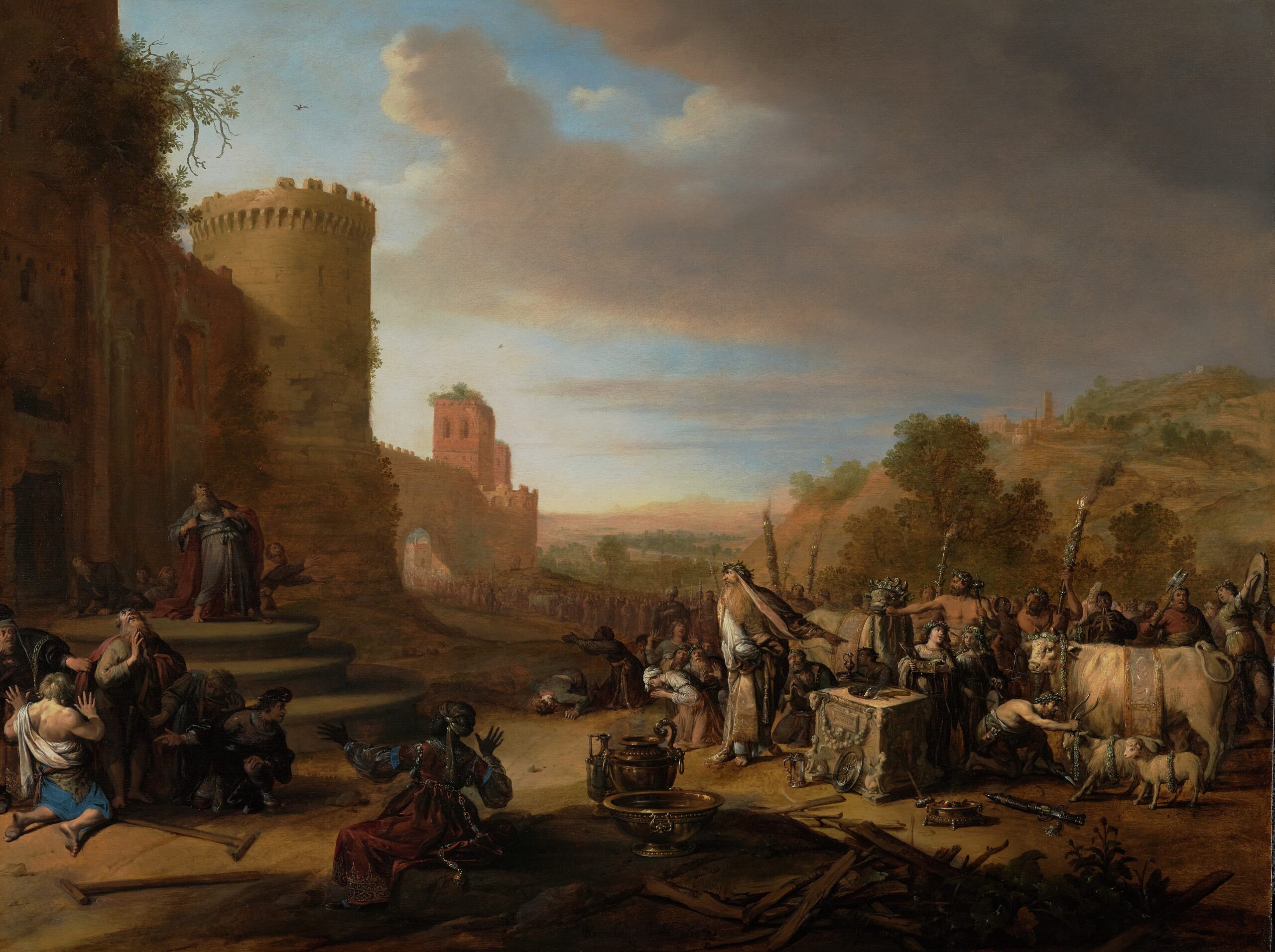 Bartholomeus Breenbergh&rsquo;s Saints Paul and Barnabas at Lystra — the priest of Jupiter bringing oxen for sacrifice