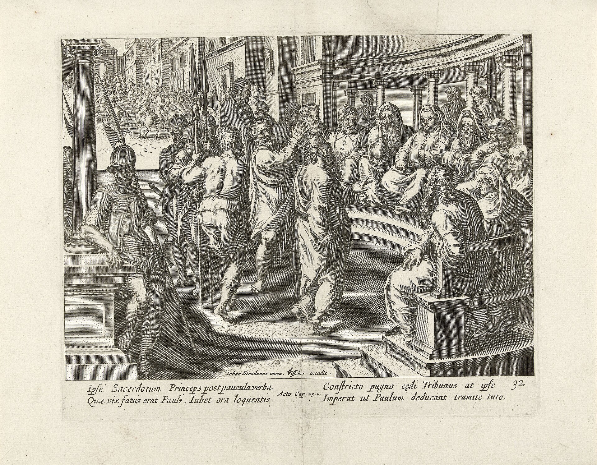 Be Of Good Cheer, Paul 1 A print depicting Paul standing trial before the Jewish Sanhedrin in Jerusalem