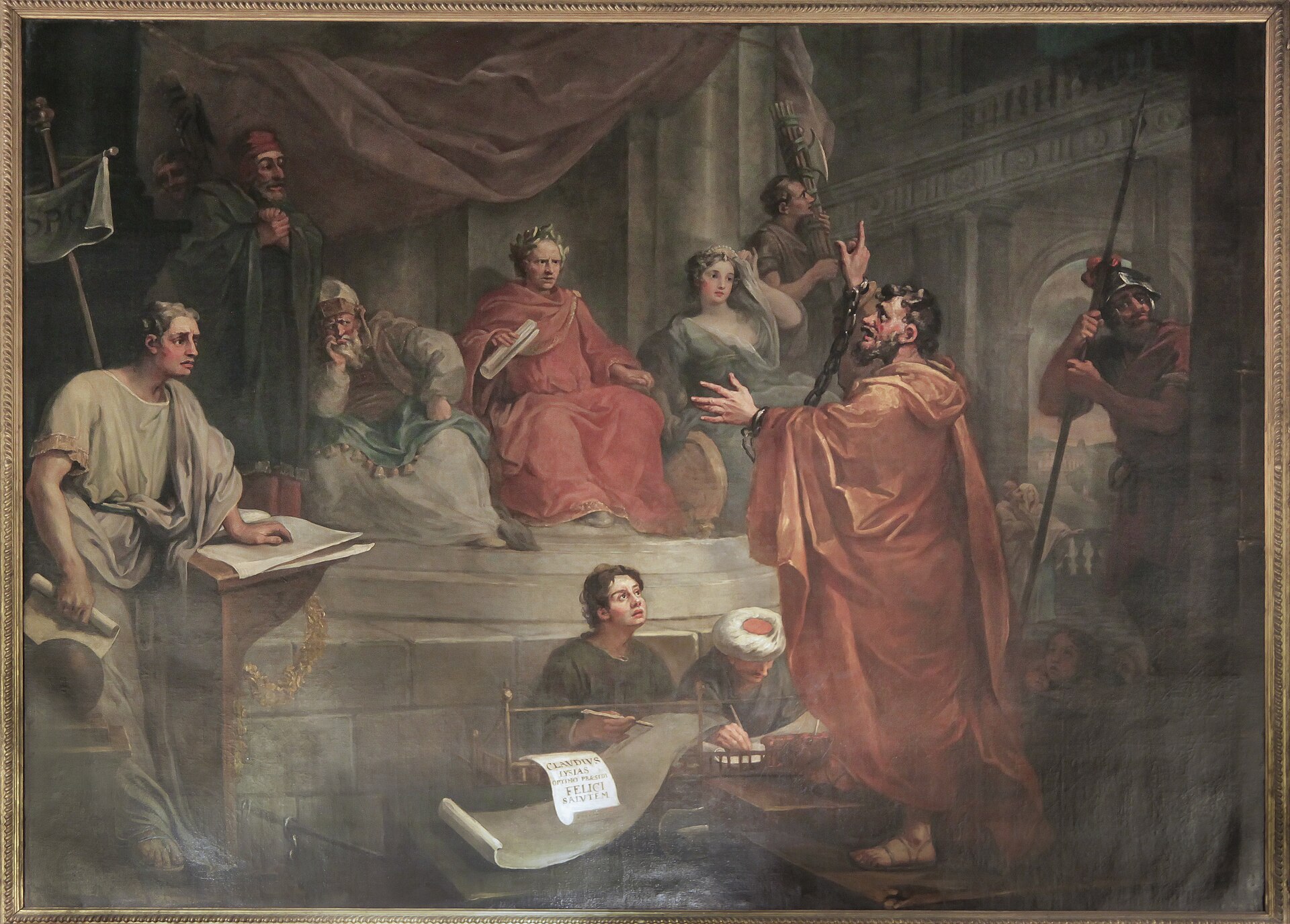 Felix Trembled 1 William Hogarth's painting of Paul reasoning before the trembling governor Felix