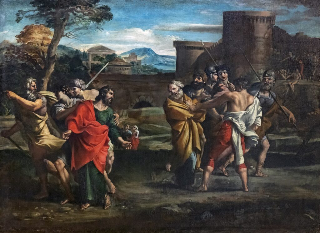Giovanni Lanfranco's painting of the separation and dispute between Peter and Paul