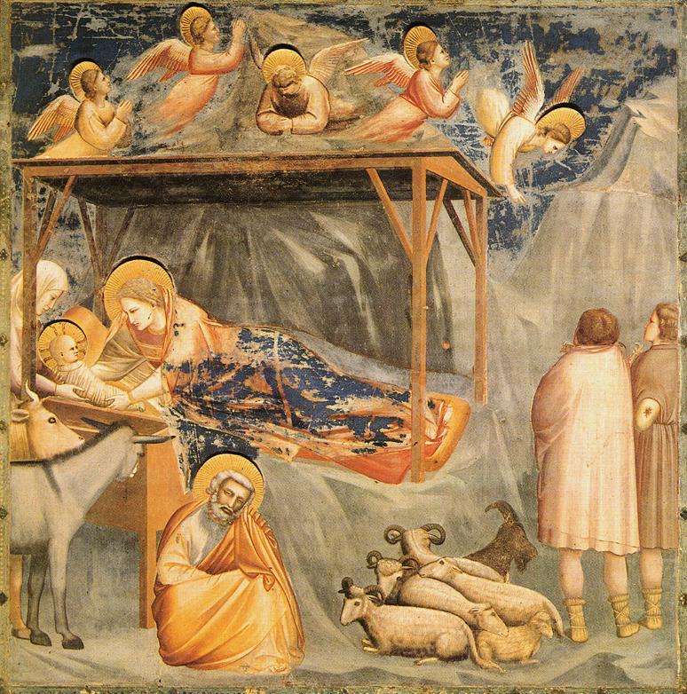 The Fulness Of The Time Was Come 1 Giotto's fresco of the Nativity, with the infant Jesus, Mary, Joseph, shepherds, and angels