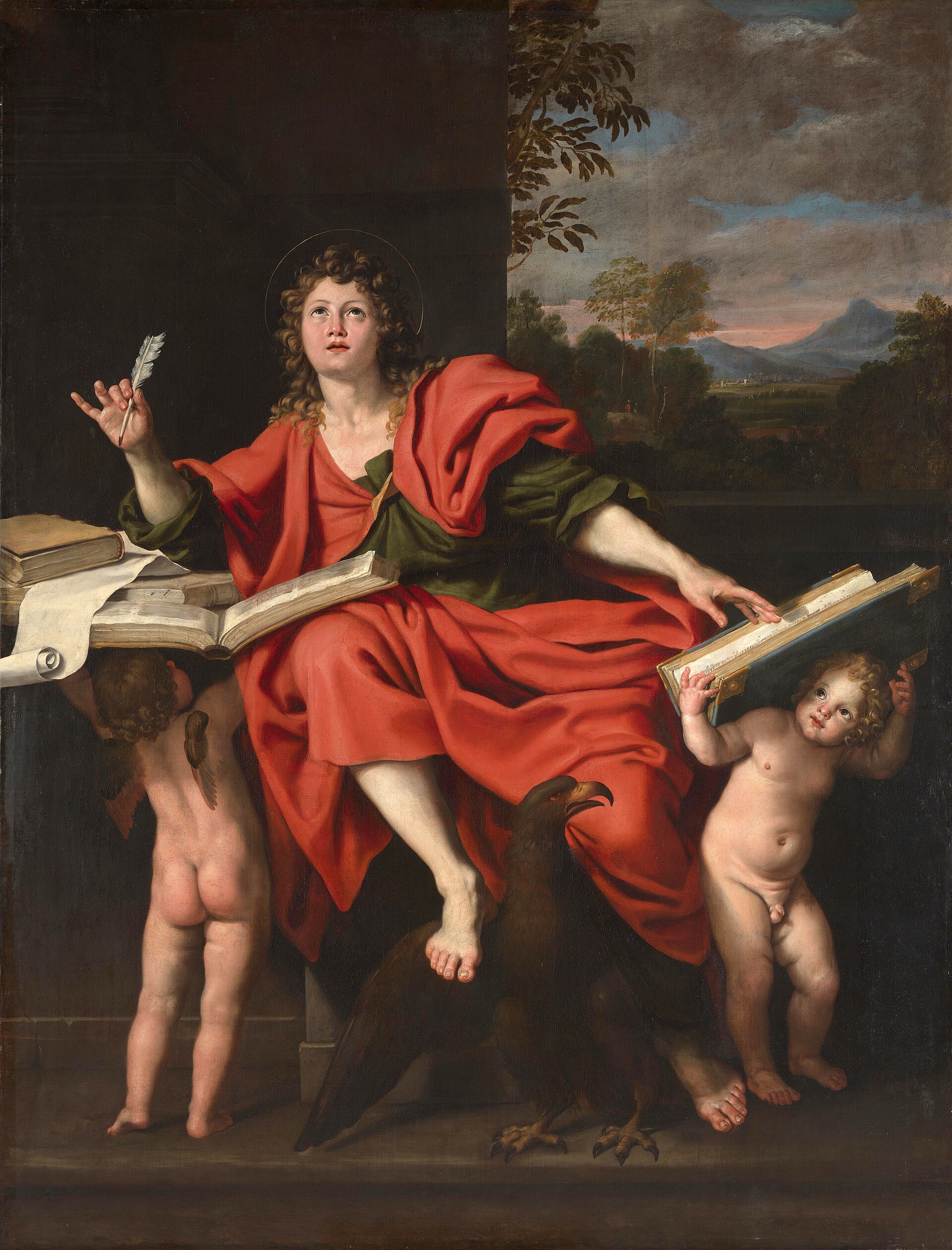John 2 Saint John the Evangelist, by Domenichino, c. 1620s