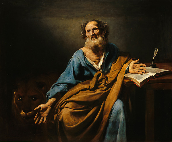 Mark 2 Mark the Evangelist, by Valentin de Boulogne, 1620