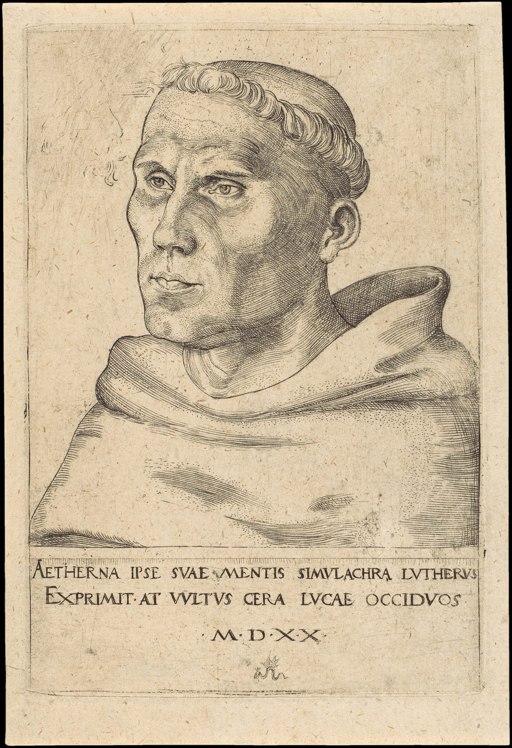 The Just Shall Live By Faith 1 Lucas Cranach the Elder's portrait of Martin Luther as a young Augustinian monk