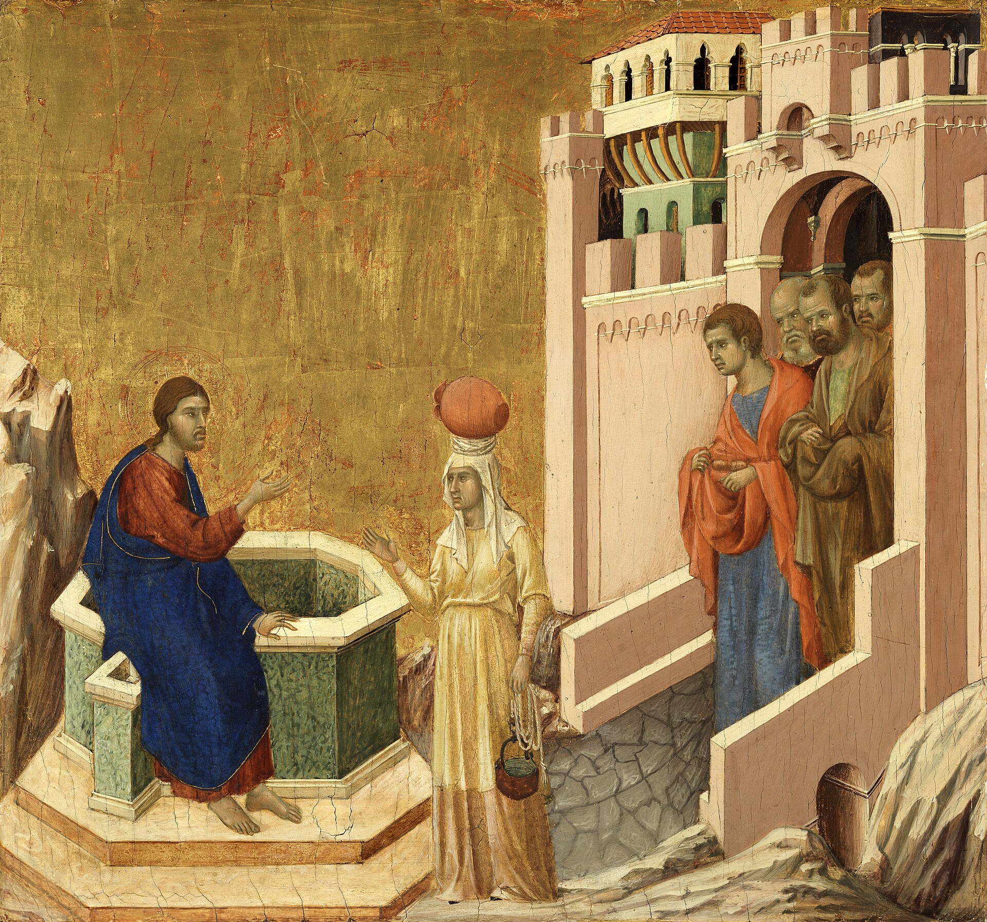 The Word Is Nigh Thee 1 Duccio di Buoninsegna's painting of Christ speaking with the Samaritan woman at Jacob's well
