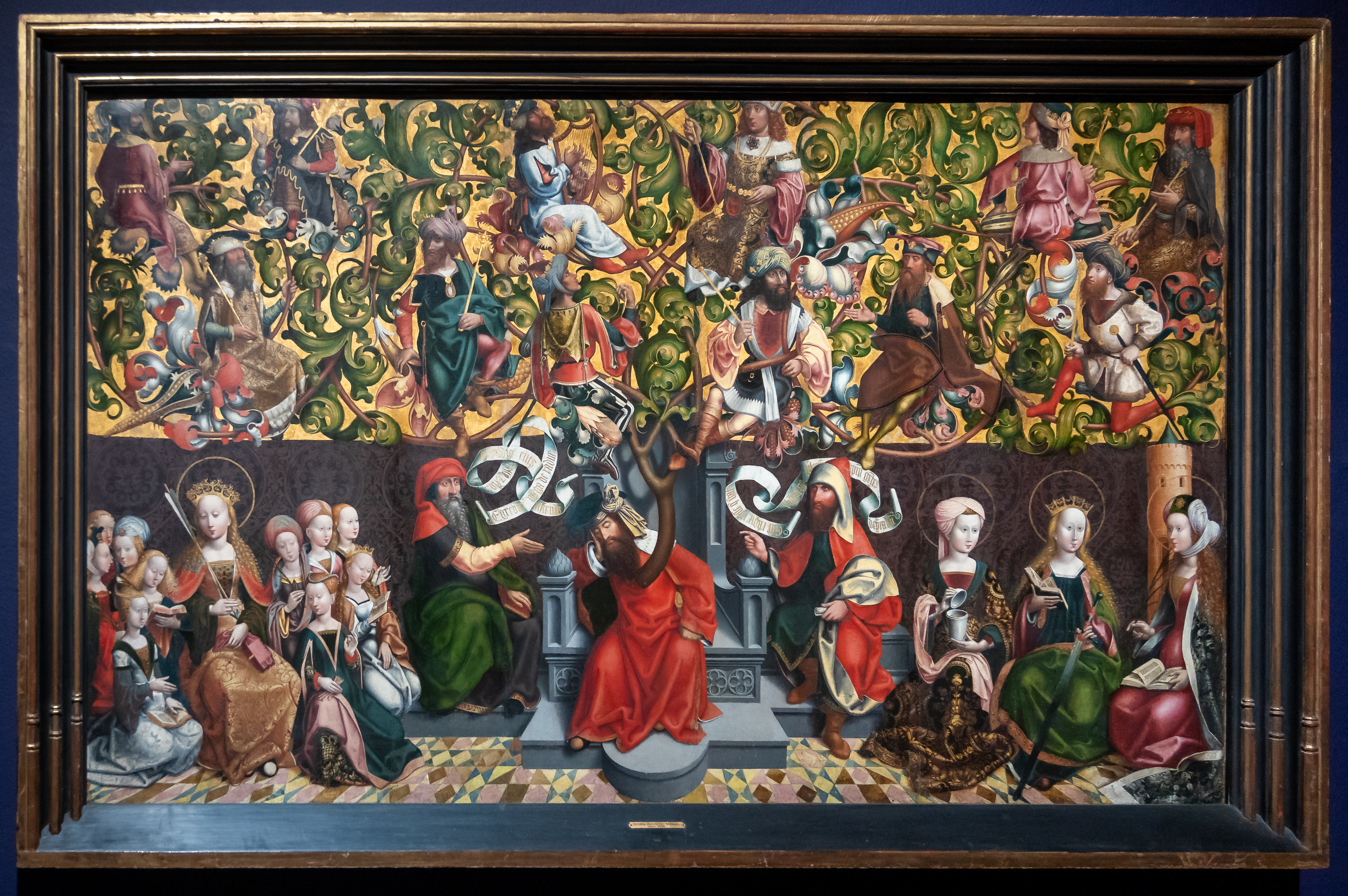 The Minister Of Jesus Christ To The Gentiles 1 Painting of the Tree of Jesse, showing figures growing from the sleeping figure of Jesse, ancestors of Christ