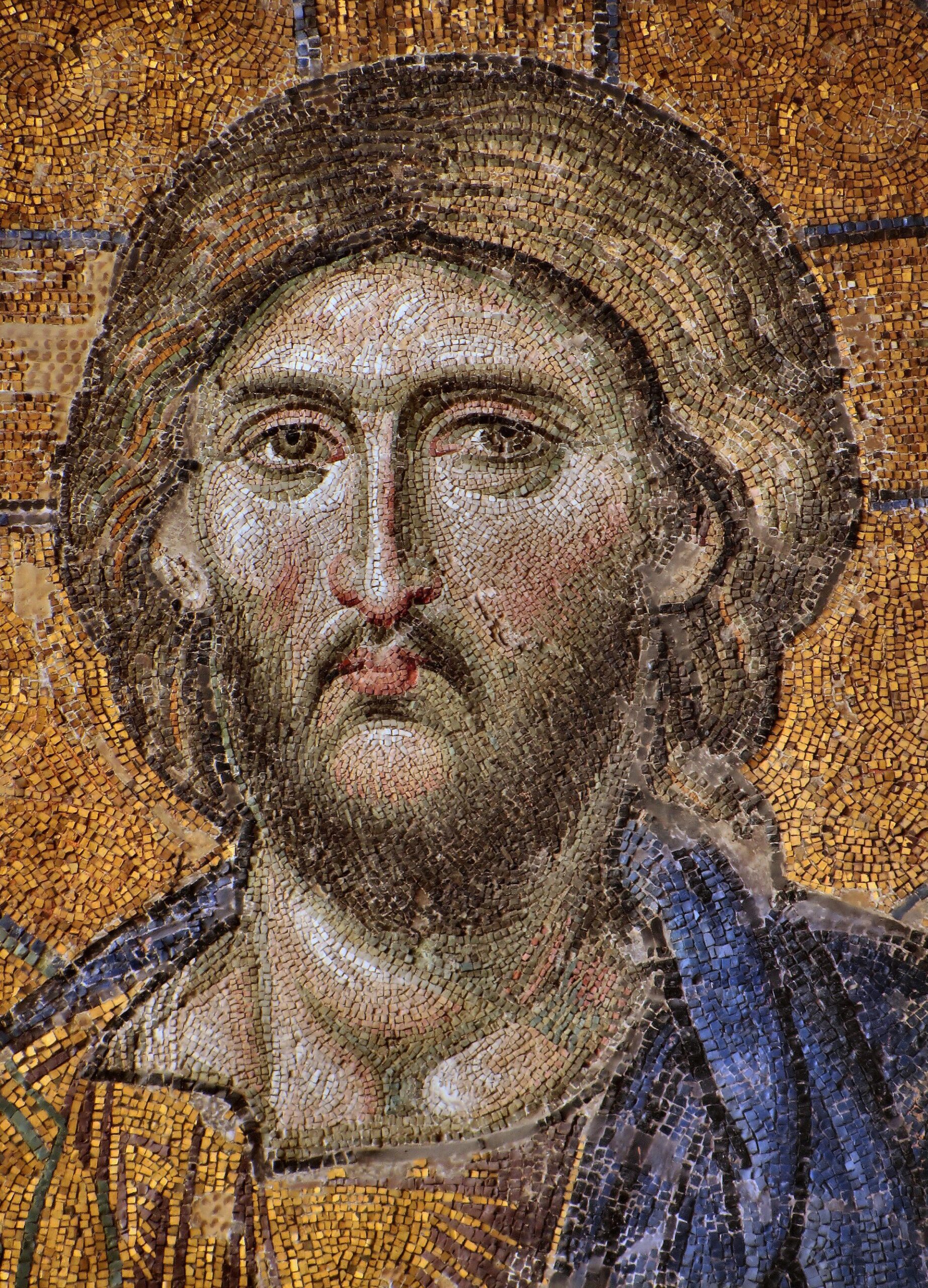 More Than Conquerors 1 The Byzantine mosaic of Christ Pantocrator from the Hagia Sophia, depicting Christ enthroned in glory