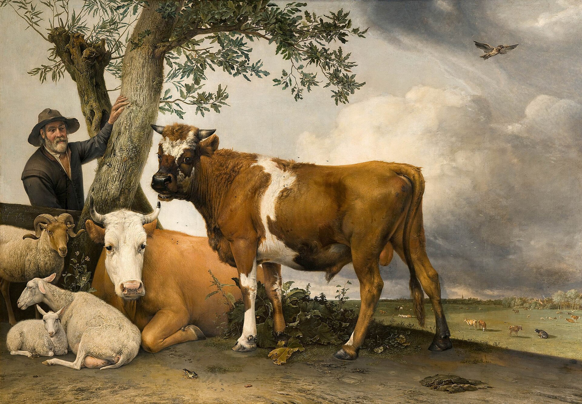 Come Now, Let Us Reason Together 1 Paulus Potter's young bull standing in a Dutch meadow -- "the ox knoweth his owner" (Isaiah 1:3)