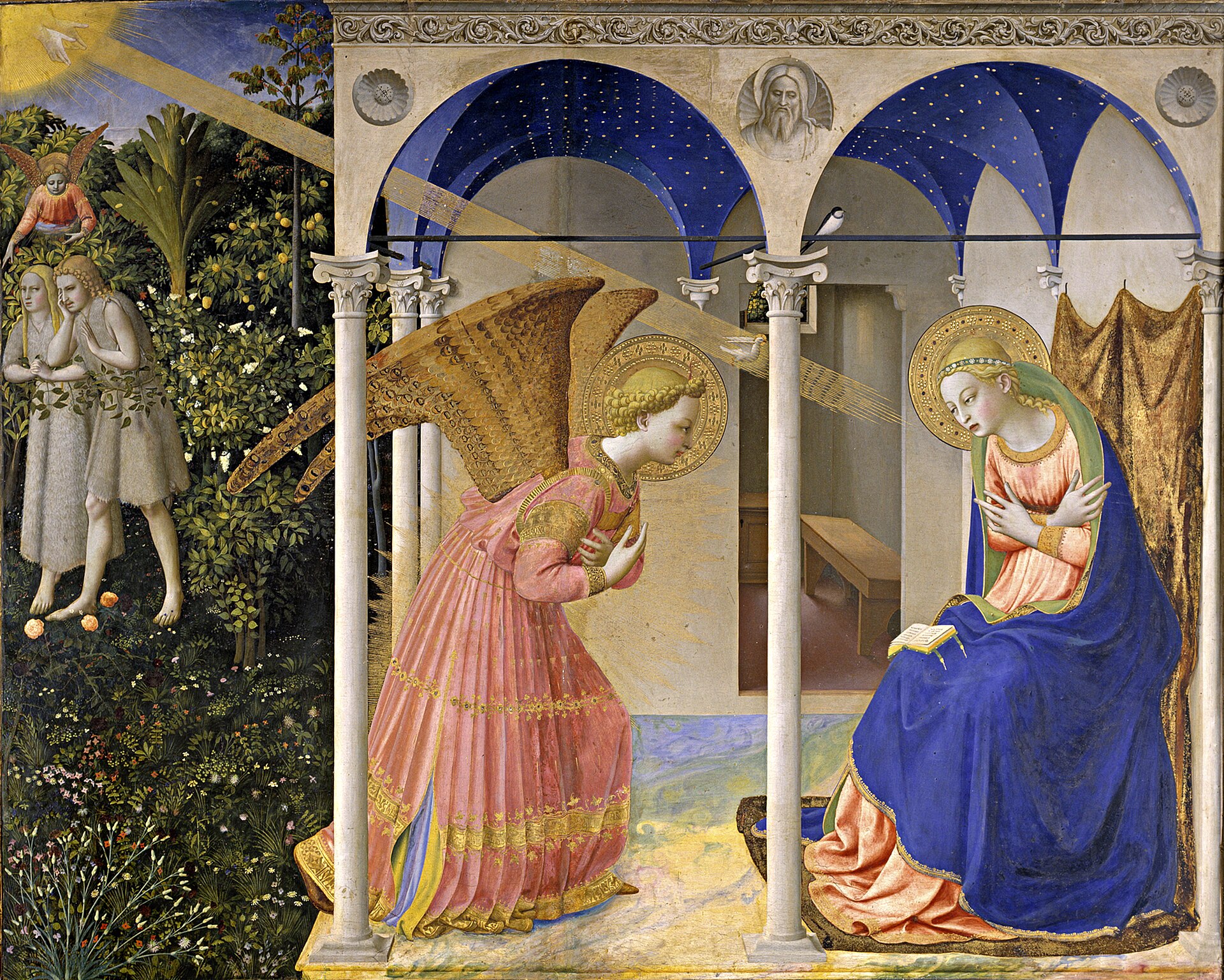 The Immanuel Prophecy 1 Fra Angelico's Annunciation -- "a virgin shall conceive, and bear a son, and shall call his name Immanuel" (Isaiah 7:14)