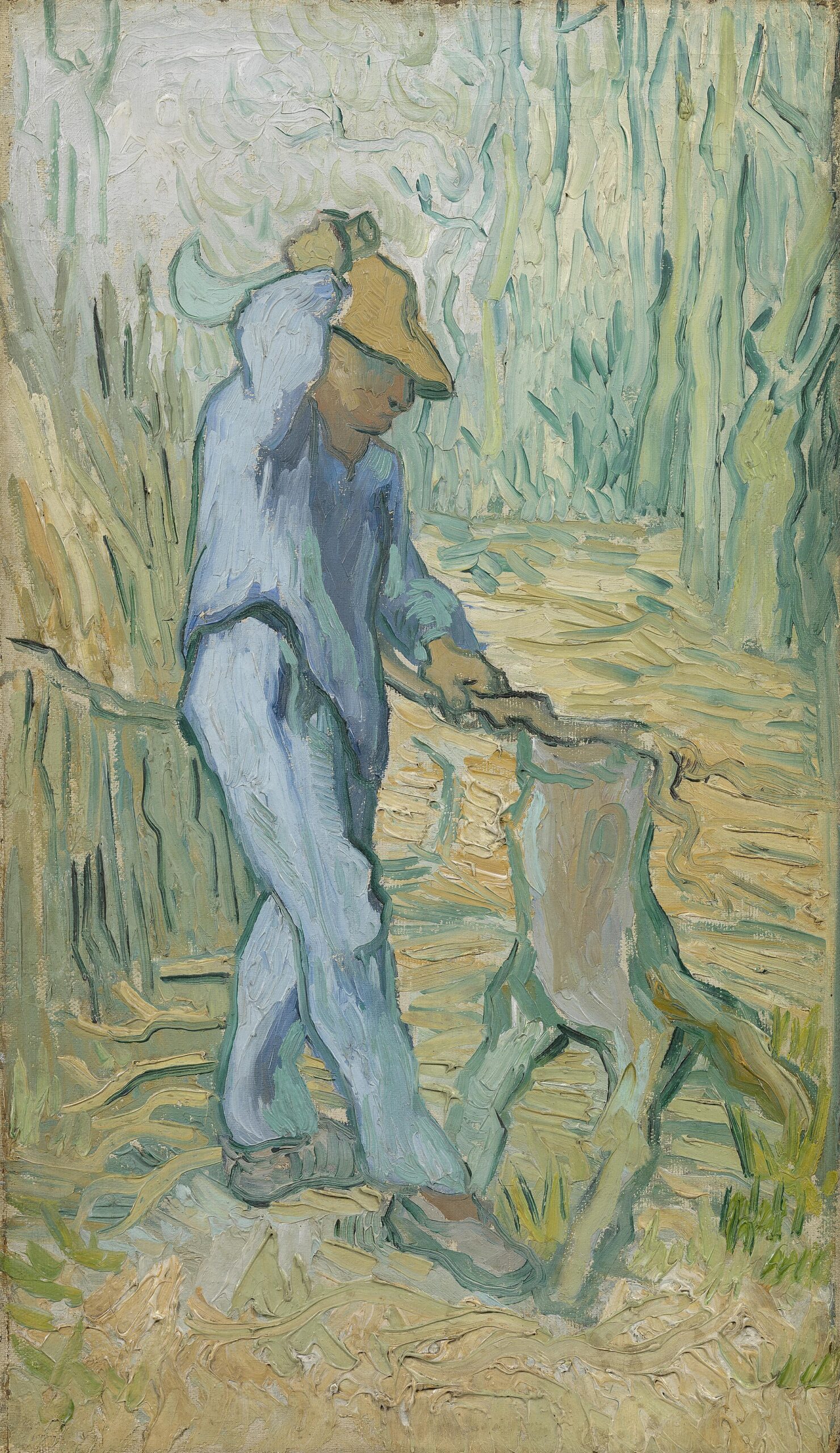 The Rod Of Mine Anger 1 Van Gogh's woodcutter swinging his axe -- "shall the axe boast itself against him that heweth therewith?" (Isaiah 10:15)