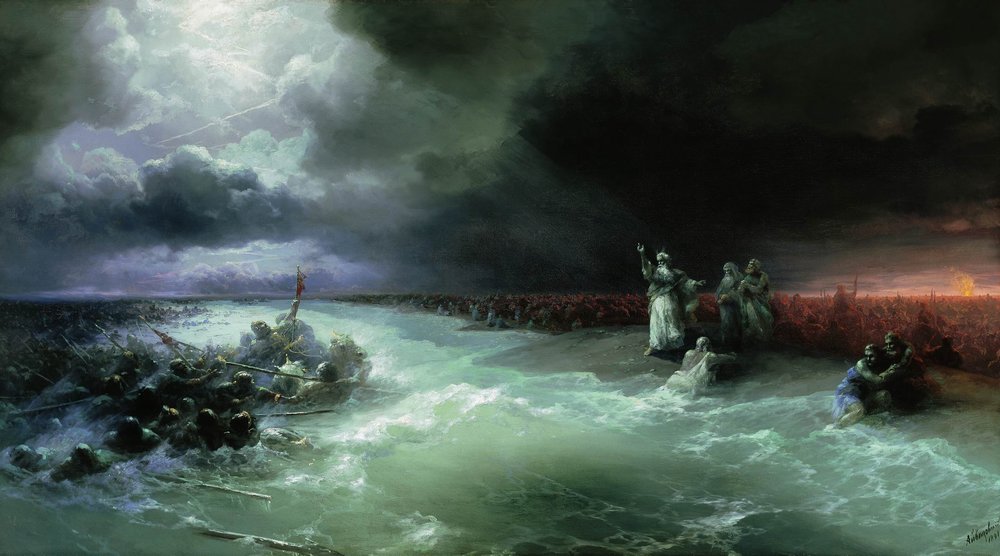 When Thou Passest Through The Waters 1 Ivan Aivazovsky's Passage of the Jews through the Red Sea -- "when thou passest through the waters, I will be with thee" (Isaiah 43:2)