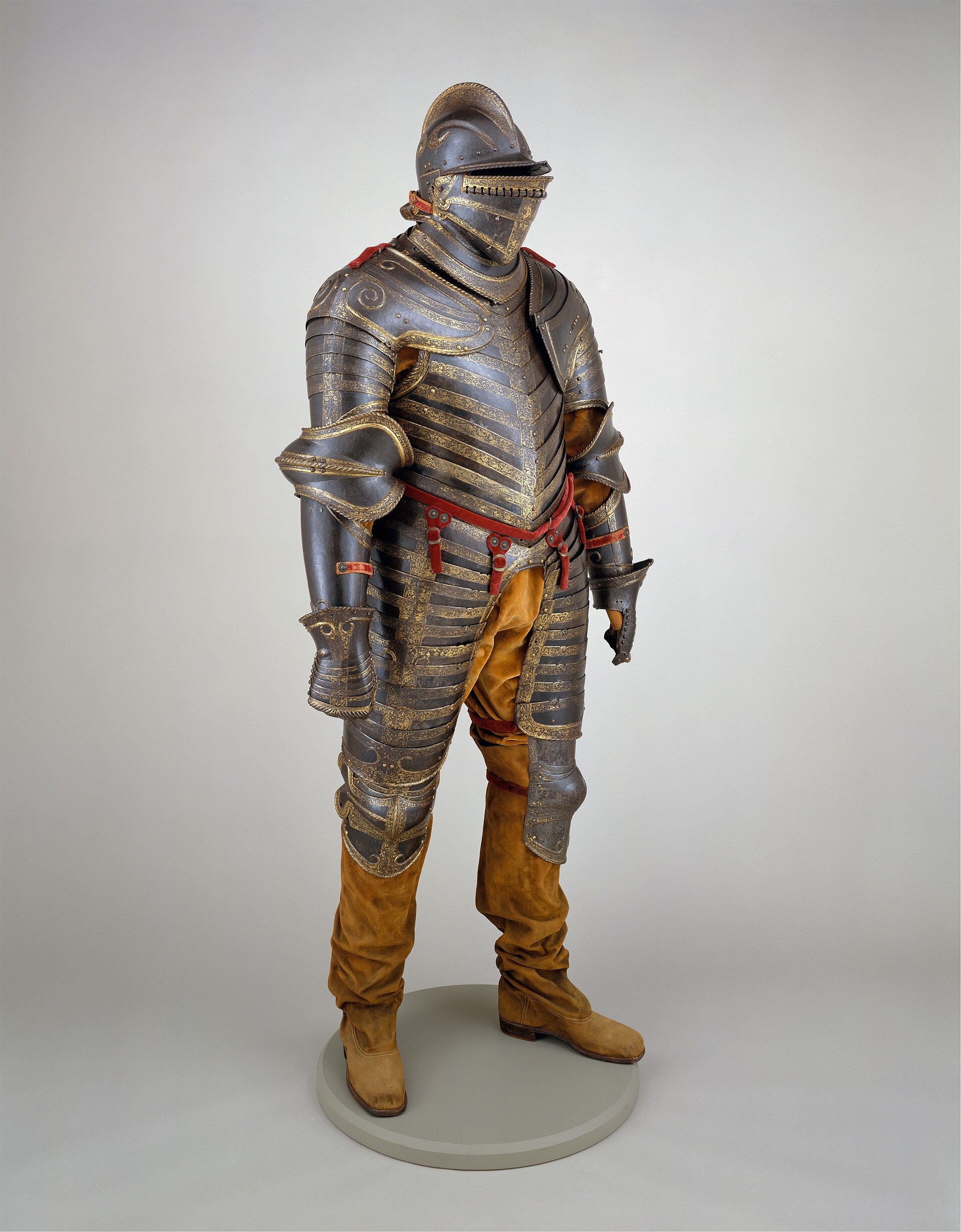 A sixteenth-century suit of field armor -- "he put on righteousness as a breastplate, and an helmet of salvation upon his head" (Isaiah 59:17)