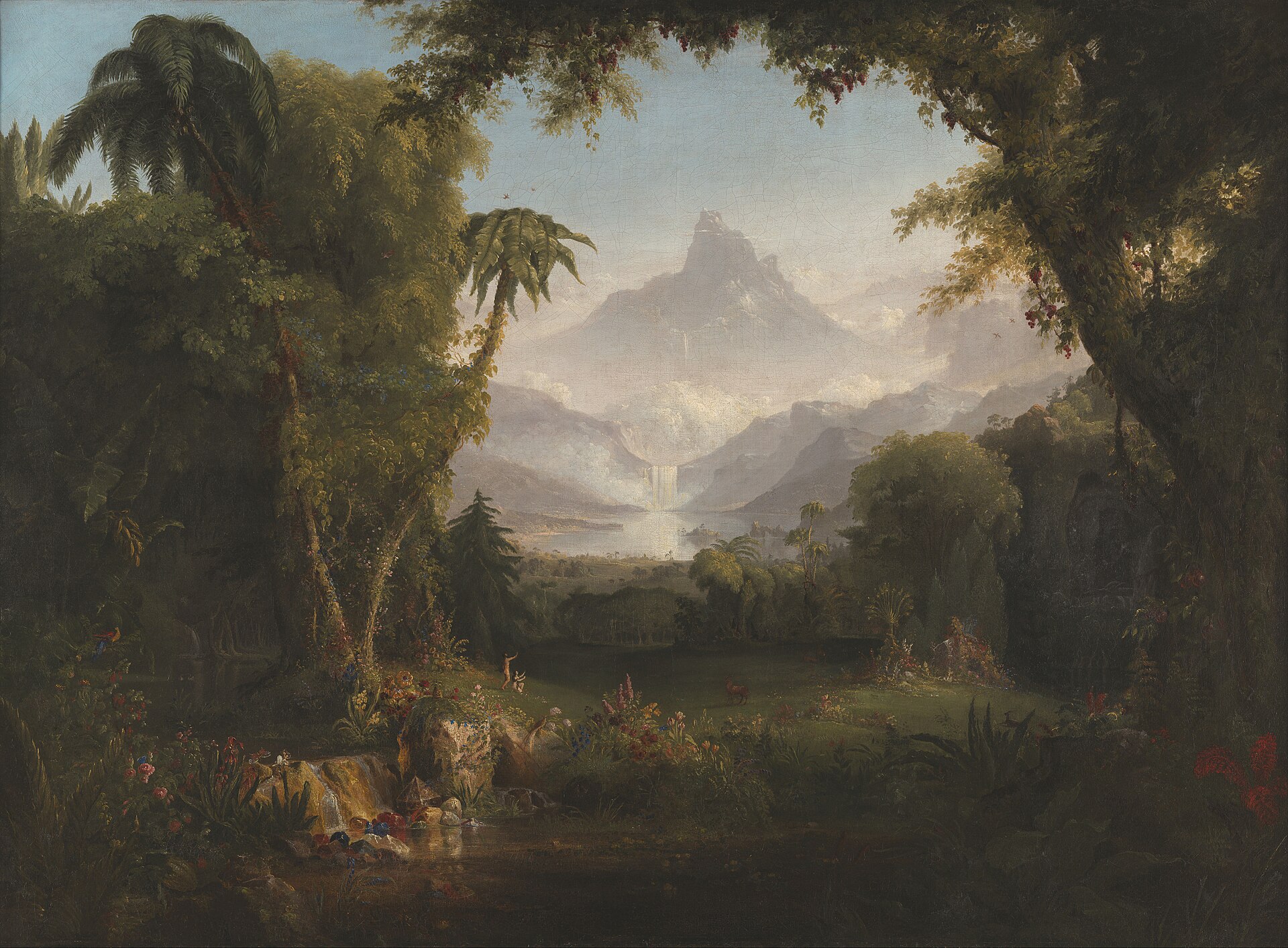 New Heavens And A New Earth 1 Thomas Cole's Garden of Eden, a paradise of light, water and trees -- "I create new heavens and a new earth" (Isaiah 65:17)
